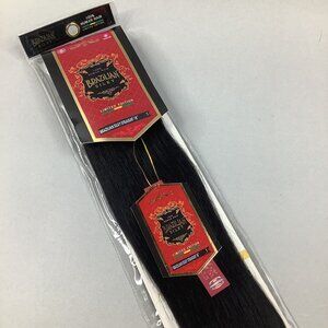 18” #1 Jet Black Brazilian Silky Straight 100% Human Hair Extensions